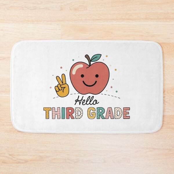 Item preview,  Hello Third Grade Cute Apple Back to School  designed and sold by dragonbol023.