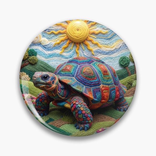 Item preview, Yarn Tortoise Soaks Up the Sun designed and sold by Tridentulus.