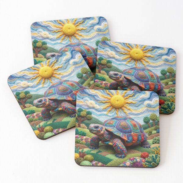 Item preview, Yarn Tortoise Soaks Up the Sun designed and sold by Tridentulus.