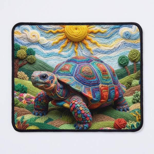 Item preview, Yarn Tortoise Soaks Up the Sun designed and sold by Tridentulus.