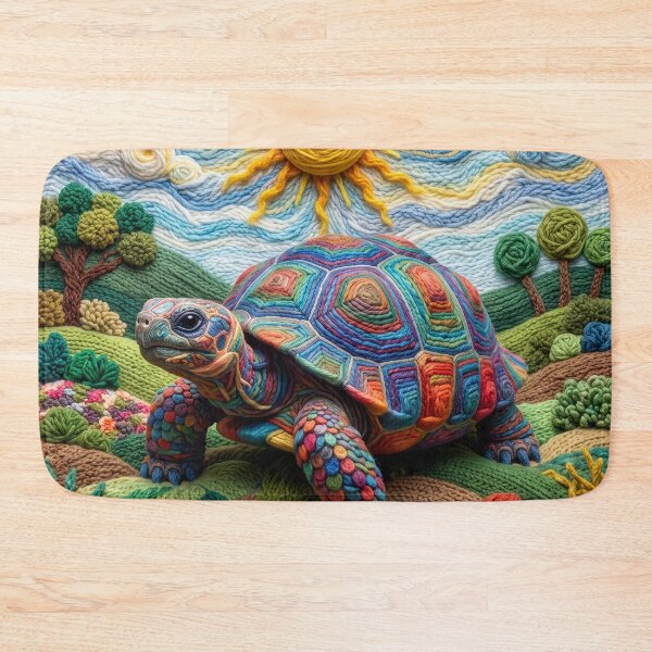Item preview, Yarn Tortoise Soaks Up the Sun designed and sold by Tridentulus.