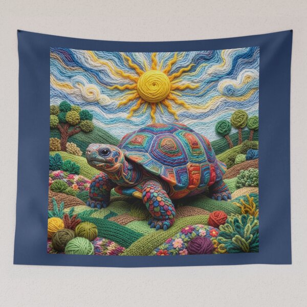 Item preview, Yarn Tortoise Soaks Up the Sun designed and sold by Tridentulus.