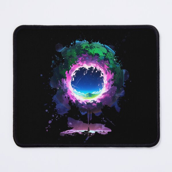Item preview, In A Glitch World - Anime Cosmic Portal Ink Splash Art designed and sold by GlitchZen.