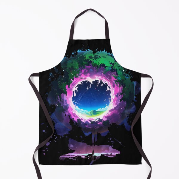 Item preview, In A Glitch World - Anime Cosmic Portal Ink Splash Art designed and sold by GlitchZen.