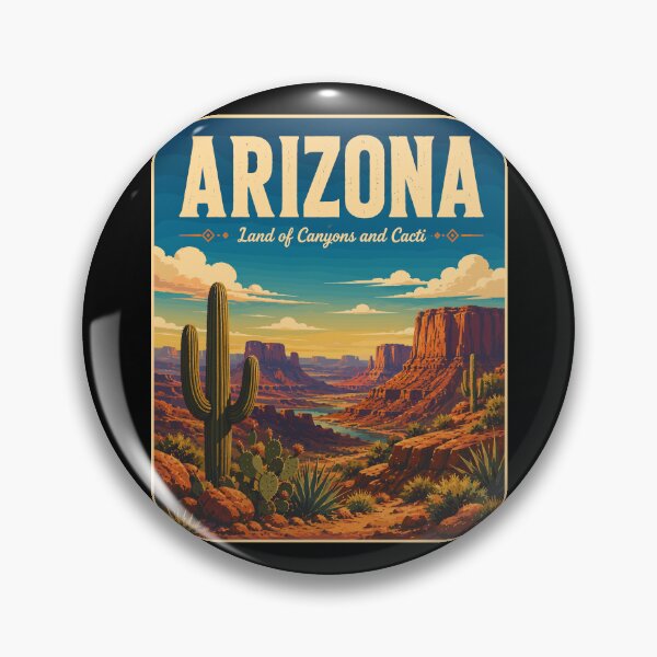 Item preview, Arizona in the USA (North America), Vintage Art Travel Landscape designed and sold by MaateoDesign.