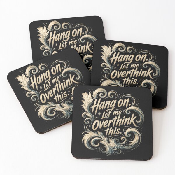 Item preview, Social Anxiety Humor Hang On Let Me Overthink This designed and sold by Shakhbata-1.