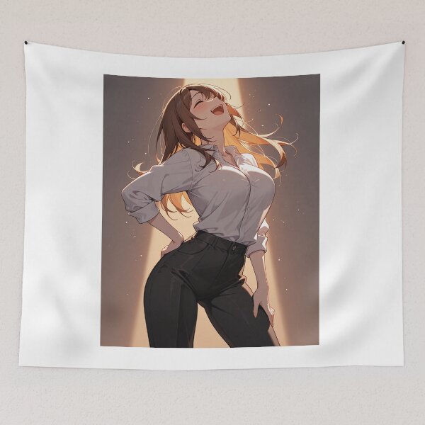 Item preview, Animation - Smiling Female Character, Dynamic Japanese Graphic Style designed and sold by AnimeShin.