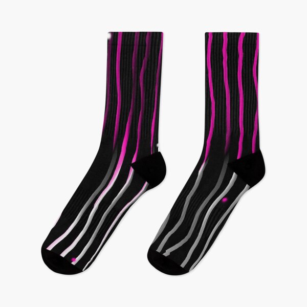 Item preview, Black, White and Pink Vertical Stripe Organic Pattern | Dark Minimal Alt Aesthetic | Dark Feminine Y2K Aesthetic designed and sold by dfly-creations.