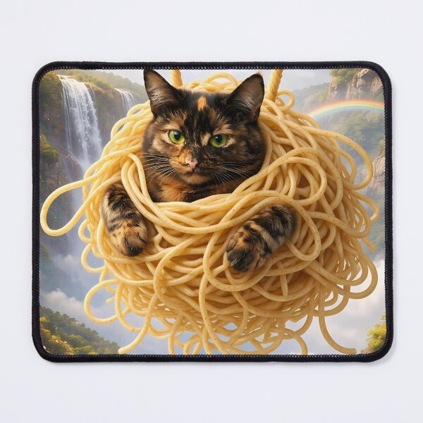 Item preview, The Flying Spaghetti Cat Has Arrived designed and sold by OneStepFromArt.