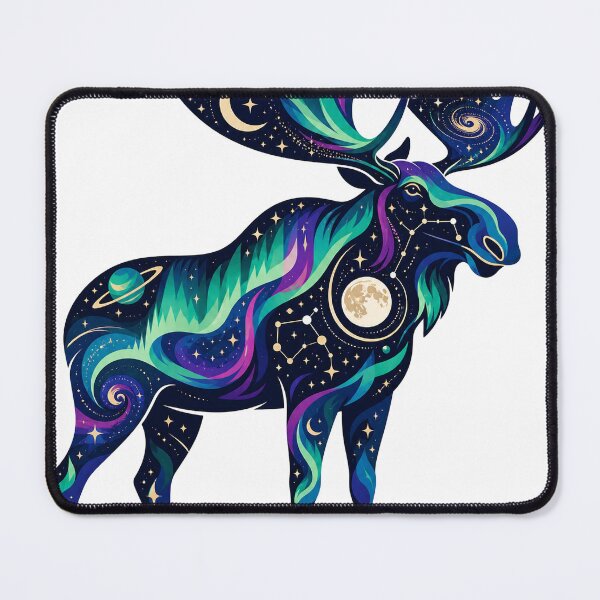 Item preview, Celestial Moose 2 - Aurora Spirit designed and sold by Wild Creative Art.