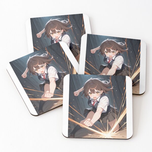 Item preview, Anime - Energetic Female Character, Manga-Inspired Action Scene designed and sold by AnimeShin.