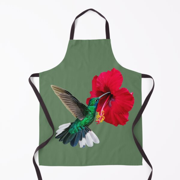 Item preview, White tailed Sabrewing and hibiscus designed and sold by Rachel Lee Young - Land of the Hummingbird.