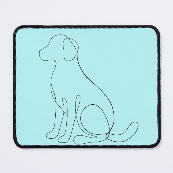Item preview, Continuous Line Sitting Dog Illustration designed and sold by BuckaBaby.