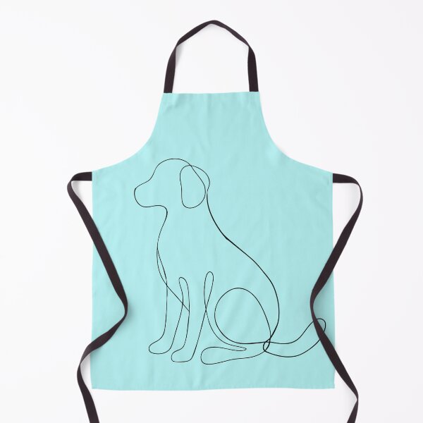 Item preview, Continuous Line Sitting Dog Illustration designed and sold by BuckaBaby.