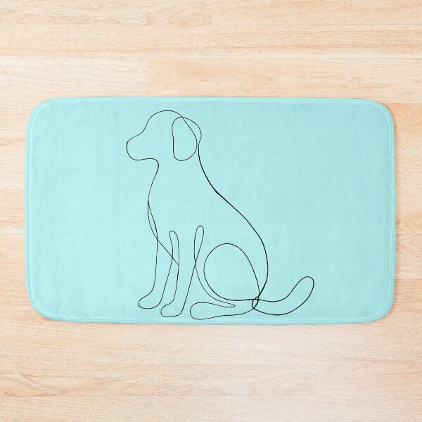 Item preview, Continuous Line Sitting Dog Illustration designed and sold by BuckaBaby.