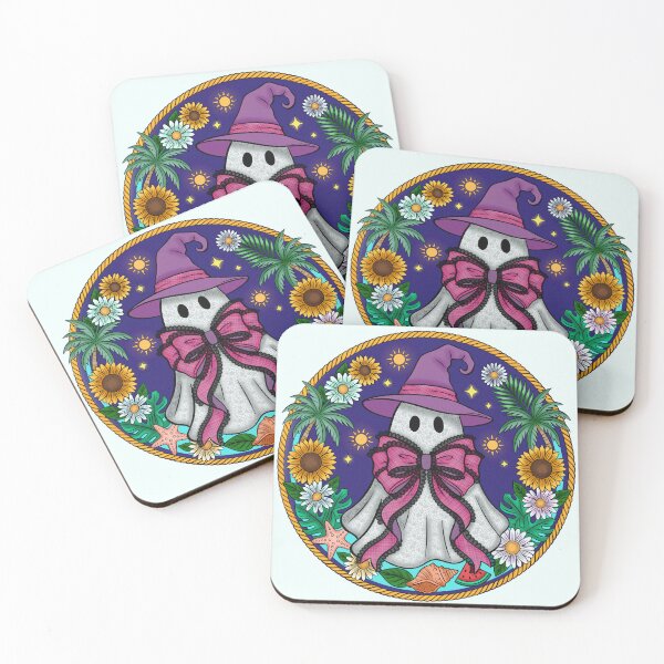 Item preview, Witchy Ghost Floral Boho Summer Halloween Design designed and sold by Ink & Kind Studio.