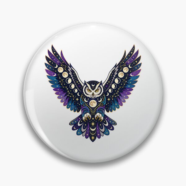 Item preview, Celestial Owl - Moon Spirit Front designed and sold by Wild Creative Art.