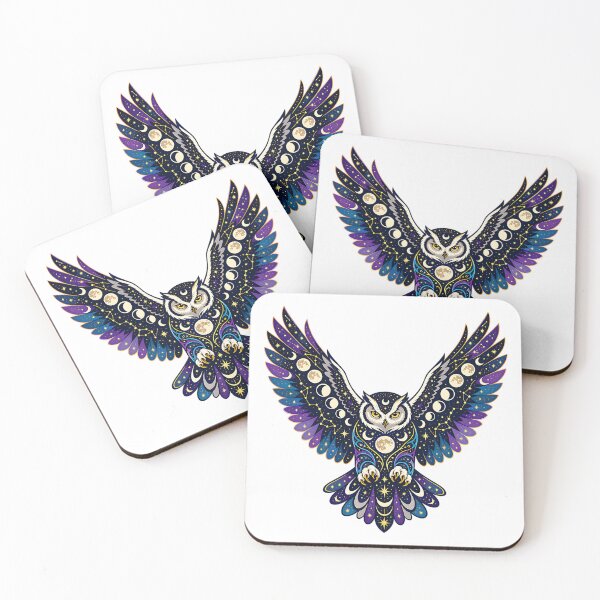 Item preview, Celestial Owl - Moon Spirit Front designed and sold by Wild Creative Art.