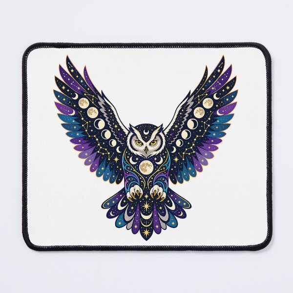 Item preview, Celestial Owl - Moon Spirit Front designed and sold by Wild Creative Art.