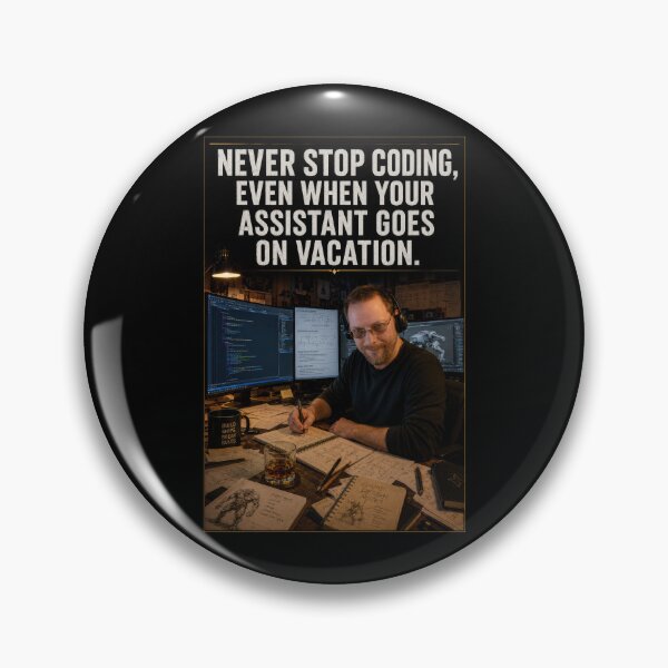 Item preview, Never Stop Coding designed and sold by IndigoExchange.