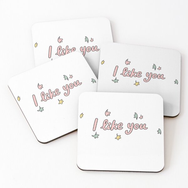 Aperçu de l'œuvre Illustration du slogan « Heartstopper I Like You » créée et vendue par popsloganmerch.