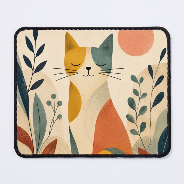 Item preview, Mid Century Modern Cat Botanical Art designed and sold by Rohan132.