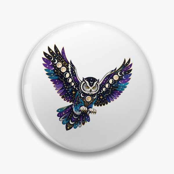 Item preview, Celestial Owl - Moon Spirit Side designed and sold by Wild Creative Art.