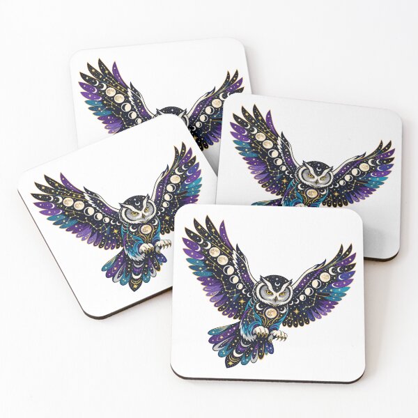 Item preview, Celestial Owl - Moon Spirit Side designed and sold by Wild Creative Art.