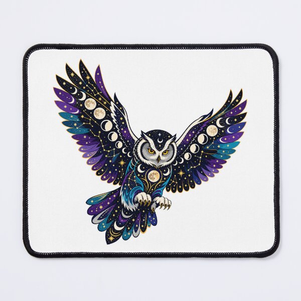 Item preview, Celestial Owl - Moon Spirit Side designed and sold by Wild Creative Art.