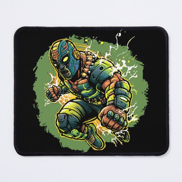 Item preview, Lucha Libre - Cyberpunk Luchador Speedster Anime Art | Sci-Fi Wrestler Character Design designed and sold by Coder-T.