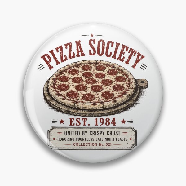 Item preview, Pizza Society | Pepperoni Pizza | Vintage Pizzeria Design designed and sold by Mikoff04-arts.