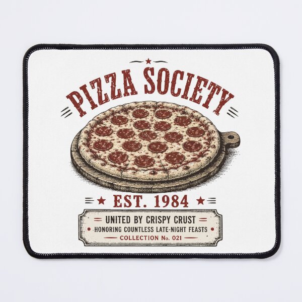 Item preview, Pizza Society | Pepperoni Pizza | Vintage Pizzeria Design designed and sold by Mikoff04-arts.