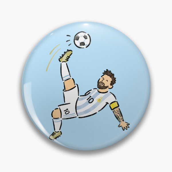 Item preview, Messi Bicycle Kick | Argentina Football Legend designed and sold by pixiedustpaint.