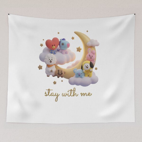 Item preview, BT21 Moon Shirt Stay With Me Tee, Kpop BTS Inspired Shirt, Cute ARMY Gift, Korean Idol Merch, Aesthetic Comfort Colors Shirt designed and sold by BerryHand.