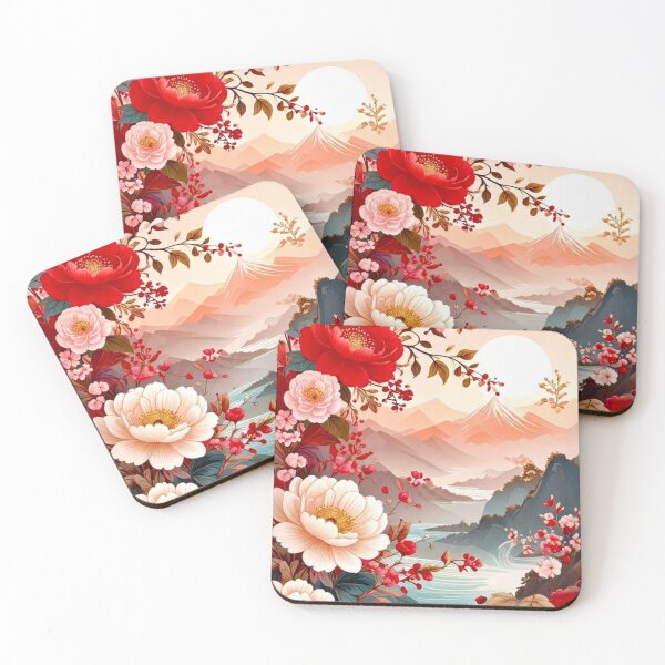 Item preview, Crimson Garden Vista designed and sold by CottageArtistry.