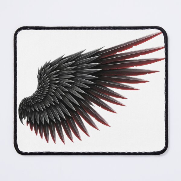 Item preview, Dark Fantasy Crimson Wing - Sharp Metallic Feathers designed and sold by Dzblack.