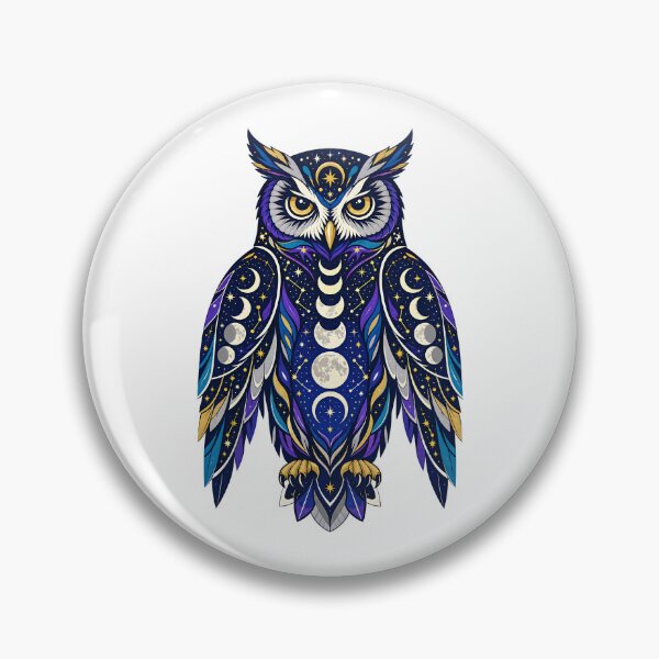 Item preview, Celestial Owl - Moon Spirit Standing designed and sold by Wild Creative Art.