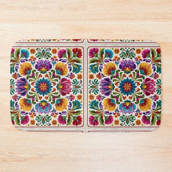 Item preview, Mexican Folk Floral Pattern | Talavera Botanical Design designed and sold by MythicMood.