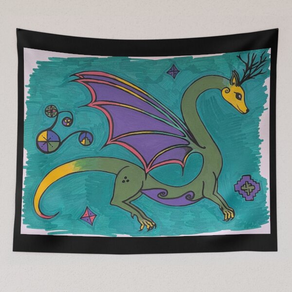 Item preview, Dragon designed and sold by Dark Moon Art Studio.
