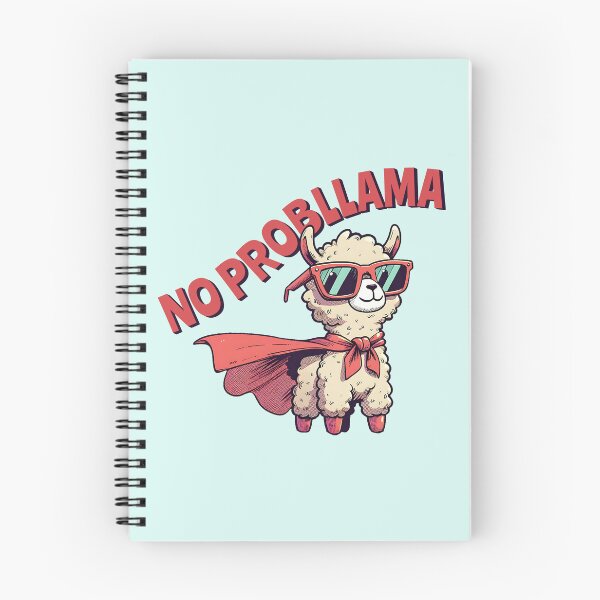 Item preview, No Probllama Funny Superhero Llama | Cute Llama Pun Animal Design designed and sold by Sachie's Studio.