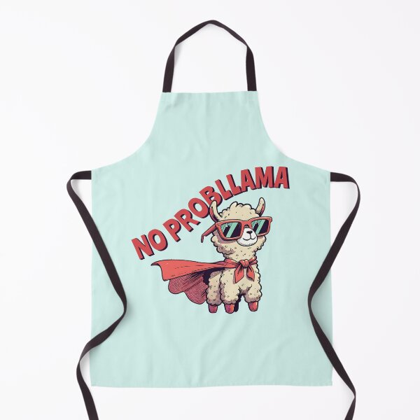 Item preview, No Probllama Funny Superhero Llama | Cute Llama Pun Animal Design designed and sold by Sachie's Studio.