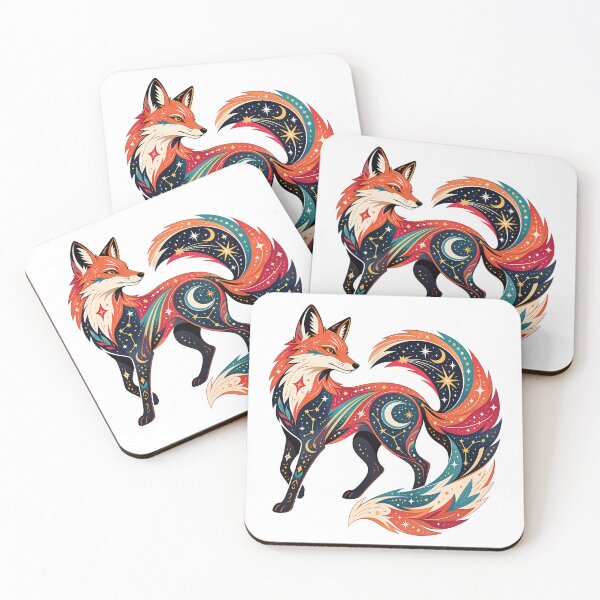 Item preview, Celestial Red Fox - Shooting Star Spirit designed and sold by Wild Creative Art.