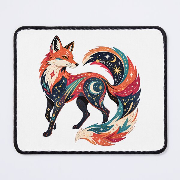 Item preview, Celestial Red Fox - Shooting Star Spirit designed and sold by Wild Creative Art.