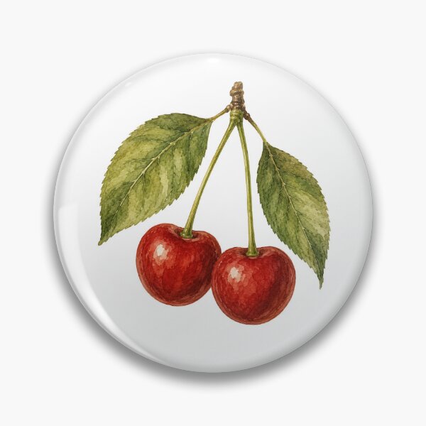 Item preview, Vintage Watercolor Cherries | Botanical Cherry Illustration designed and sold by Ethereal-Rain.