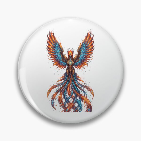 Item preview, Cyber Firebird — Slavic Mythology Cyberpunk Art designed and sold by CalmFrameArt.