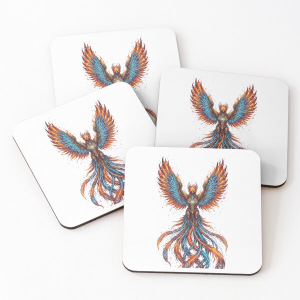 Item preview, Cyber Firebird — Slavic Mythology Cyberpunk Art designed and sold by CalmFrameArt.