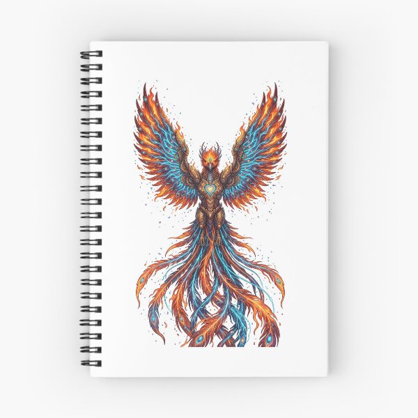 Item preview, Cyber Firebird — Slavic Mythology Cyberpunk Art designed and sold by CalmFrameArt.