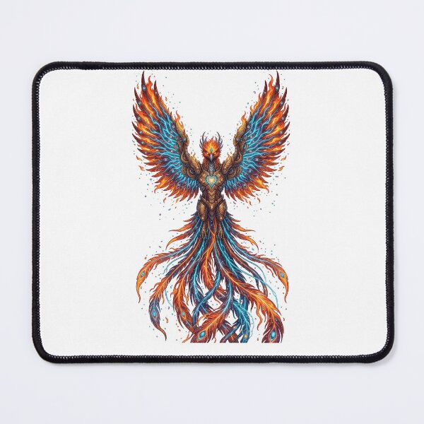 Artikelvorschau, Cyber Firebird – Slawische Mythologie, Cyberpunk-Kunst entworfen und verkauft von CalmFrameArt.