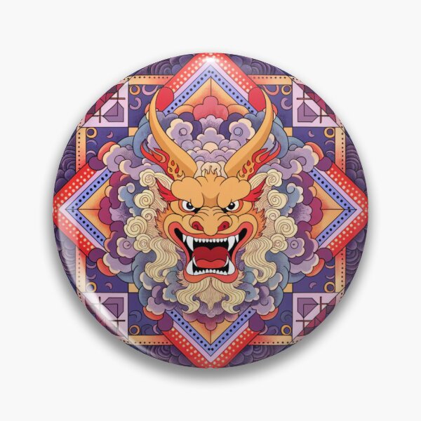 Artikelvorschau, Intricate Dragon Mandala – Detailed Black and Grey Floral Dragon Mandala Design entworfen und verkauft von Anime9122.
