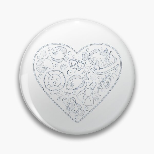 Item preview, Rope heart with sea animals and objects designed and sold by RizikCat.